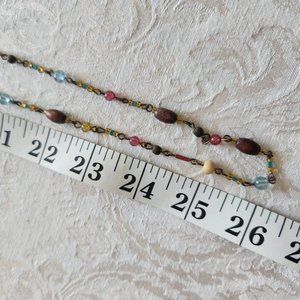 Multi-colored Small bead 26" Necklace
